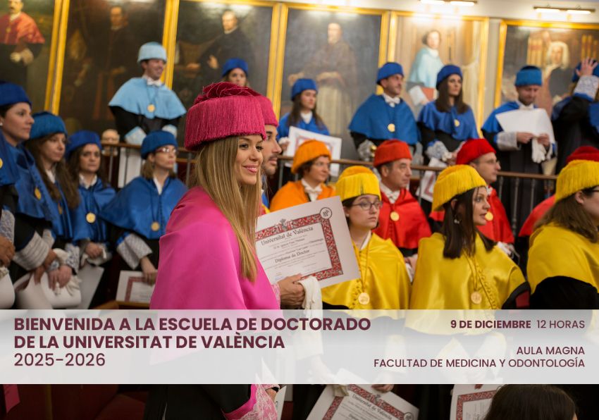 Bienvenida a la Escuela de Doctorado de la Universitat de València 2025-2026